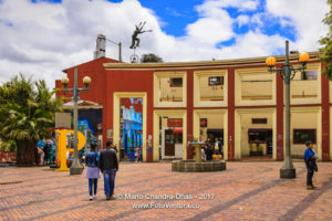 Bogota, Colombia - Local Tourists on Plaza del Chorro de Queued in La Candelaria ©Mano Chandra Dhas