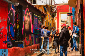 Calle del Embudo, Bogotá, Colombia ©Mano Chandra Dhas