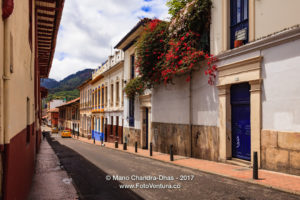 Bogotá Colombia - Spanish Colonial Architecture and Colourful Walls in La Candelaria ©Mano Chandra Dhas