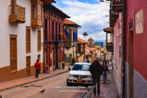Bogotá Colombia - Spanish Colonial Architecture and Colourful Walls in La Candelaria ©Mano Chandra Dhas