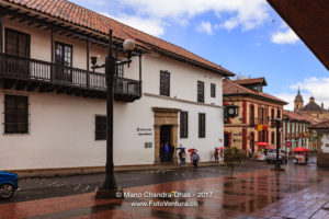 Bogotá Colombia - Looking across Calle 11 in La Candelaria towards Casa de Moneda ©Mano Chandra Dhas