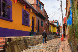 Bogota, Colombia - The Colourful Calle del Embudo in the Historic La Candelaria ©Mano Chandra Dhas