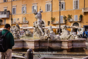The Fountain of Neptune, in Piazza Navona © Mano Chandra Dhas