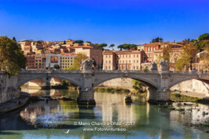 Rome, Itlay - The Ponte Vittorio Emanuele II over the River Tiber © Mano Chandra Dhas