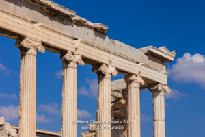 Athens Greece: Marble columns of the Erechtheion on the Acropolis © Mano Chandra Dhas