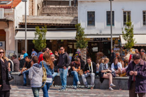 Athens, Greece - People on Monastiraki Square © Mano Chandra Dhas