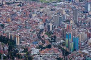 Bogota, Colombia - The Historic La Candelaria District Viewed From Monserrate
