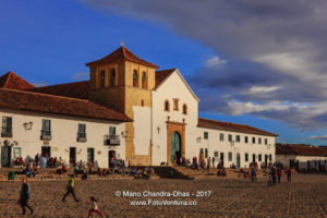 Colombia, South America - Church On Cobblestoned Main Square of Villa de Leyva