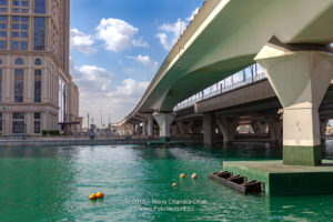 Dubai, United Arab Emirates - New Bridges On Sheikh Zayed Road, Over The Dubai Water Canal; Modern Bridges Where Once Was Only A Desert Road.