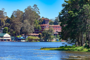 Kodaikanal, South India - Looking Across Kodaikanal Lake Towards The Boathouse and the Carlton Hotel, On The Palni Hills, In The Colonial Town In The State Of Tamil Nadu, In The Morning Sunlight; Copy Space. 1 Kodi 62