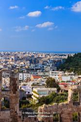 Athens, Greece: Looking across the ruined facade of Odeon Herodes Atticus © Mano Chandra Dhas
