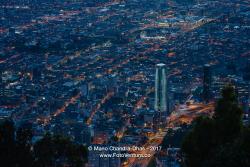 Bogota, Colombia - Viewed from Monserrate After Sunset