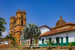 Barichara, Colombia - Historic 18th Century Cathedral on the 300 Year Old Plaza