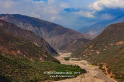 Colombia - The Chicamocha River Winds Through The Canyon In The Santander Department