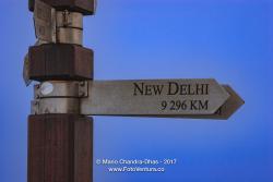 Cape Point, South Africa - Sign indicating Distance and Direction © Mano Chandra Dhas