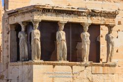 Athens, Greece - Karyatids Porch on the Acropolis co