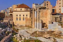 Athens, Greece: Hadrian's Library near Monastiraki Square in Afternoon Sunlight © Mano Chandra Dhas