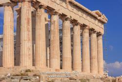 Athens Greece: The Landmark Parthenon on Acropolis; Massive Marble Columns © Mano Chandra Dhas