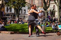 Bogotá, Colombia - Tango At The Mercado de Las Pulgas on Plaza Usaquén