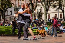 Bogotá, Colombia - Tango At The Mercado de Las Pulgas on Plaza Usaquén