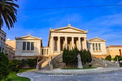 National Library of Greece in Athens in the evening sunlight © Mano Chandra Dhas