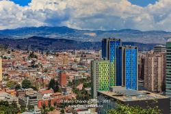 Bogota, Colombia - High Angle View of La Candelaria in the South