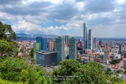 Bogota, Colombia - High Angle View of the South American Capital