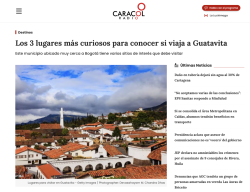 Website Caracol Radio, Colombia.