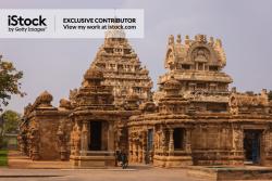 Kanchiuram, Tamil Nadu India - The 1300 Year Old Kailasanathar Temple