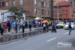 Colombia - The Historic Peace Referendum -  Voters Seen Checking Lists Before Proceeding to Allocated Tables to Vote