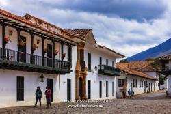 Villa de Leyva, Colombia: Northern Corner of Plaza
