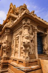 Kanchipuram, Tamil Nadu India - The 1300 year old Khailasanathar Temple