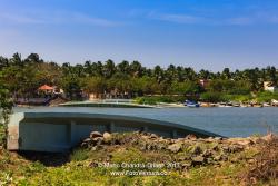 Kanyakumari, Tamil Nadu, India - The Mannakudi Bridge Destroyed by the 2004 Tsunami
