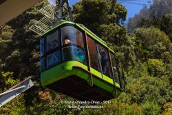 Bogotá, Colombia Cable Car Moves to Monserrate Peak