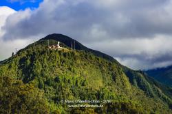 Bogotá, Colombia - Andes Peak of Guadalupe as Viewed from Monserrate