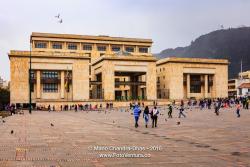 Bogotá, Colombia - Plaza Bolivar and Palacio de Justicia.
