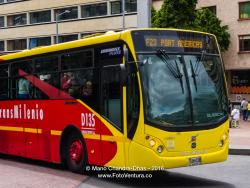 Bogotá, Colombia - A TransMilenio Articulated Bus