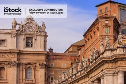 The Roof of the Sistine Chapel in the Vatican City